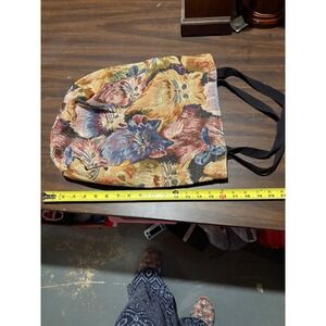 Tapestry Cat Print Tote Bag Shoulder Bag